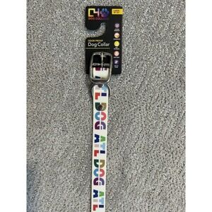 NEW C4 PREMIUM DOG COLLAR‎ ODOR WATER PROOF ANTIMICROBIAL Large 18-22" ATL DOG